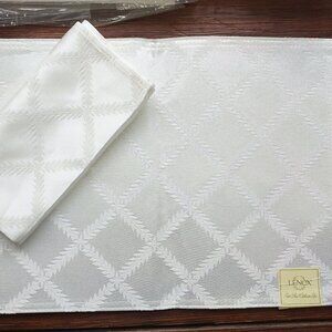 NEW Lot of 6~LENOX Laurel Leaf Placemats 18"x13" Table Linens Classic Luxury